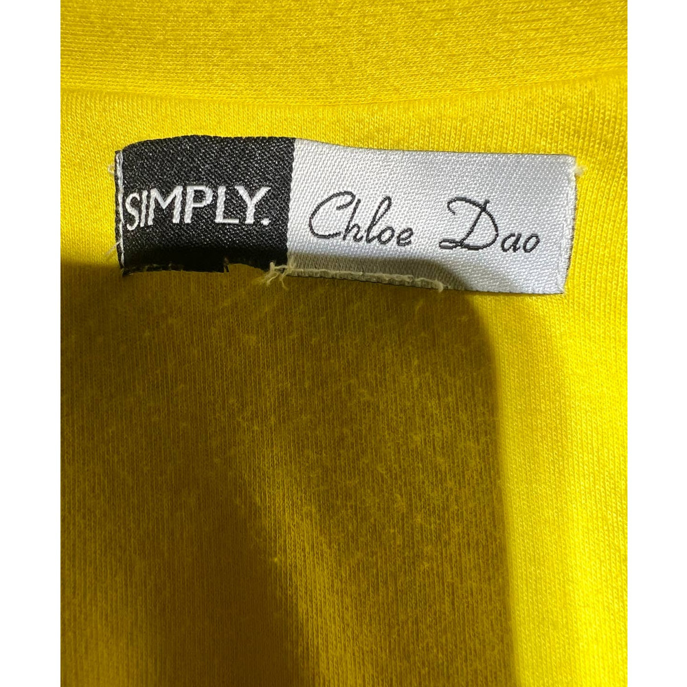 Chloe Dao Bright Yellow Jacket M Structured Peacoat Style Statement Spring - Picture 6 of 6